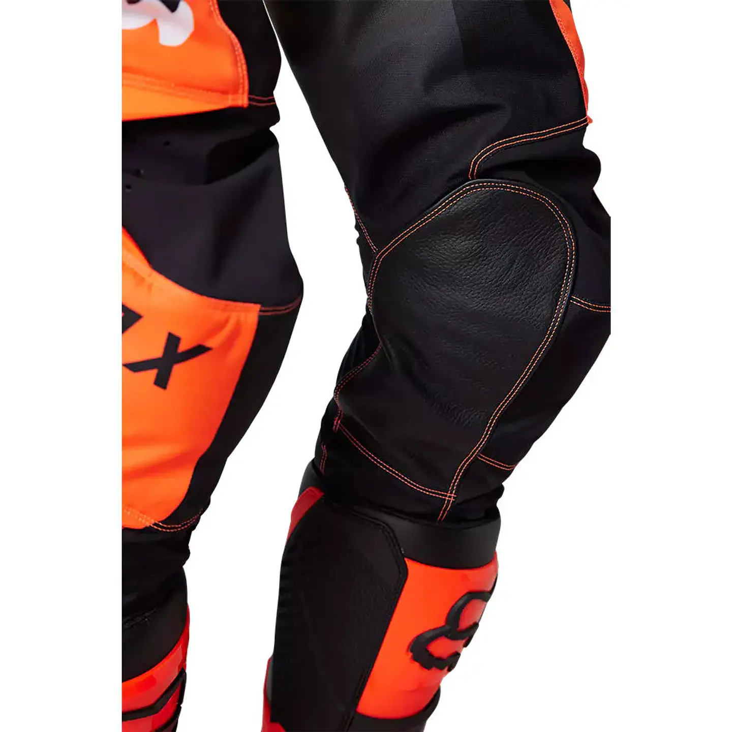 Pantalon Moto 180 Leed Naranjo / Negro Fox 4