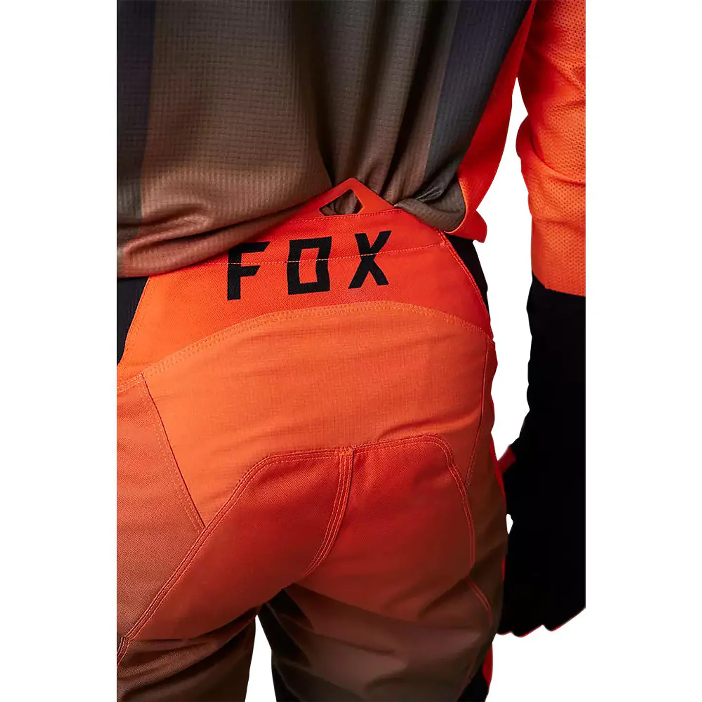 Pantalon Moto 180 Leed Naranjo / Negro Fox 6