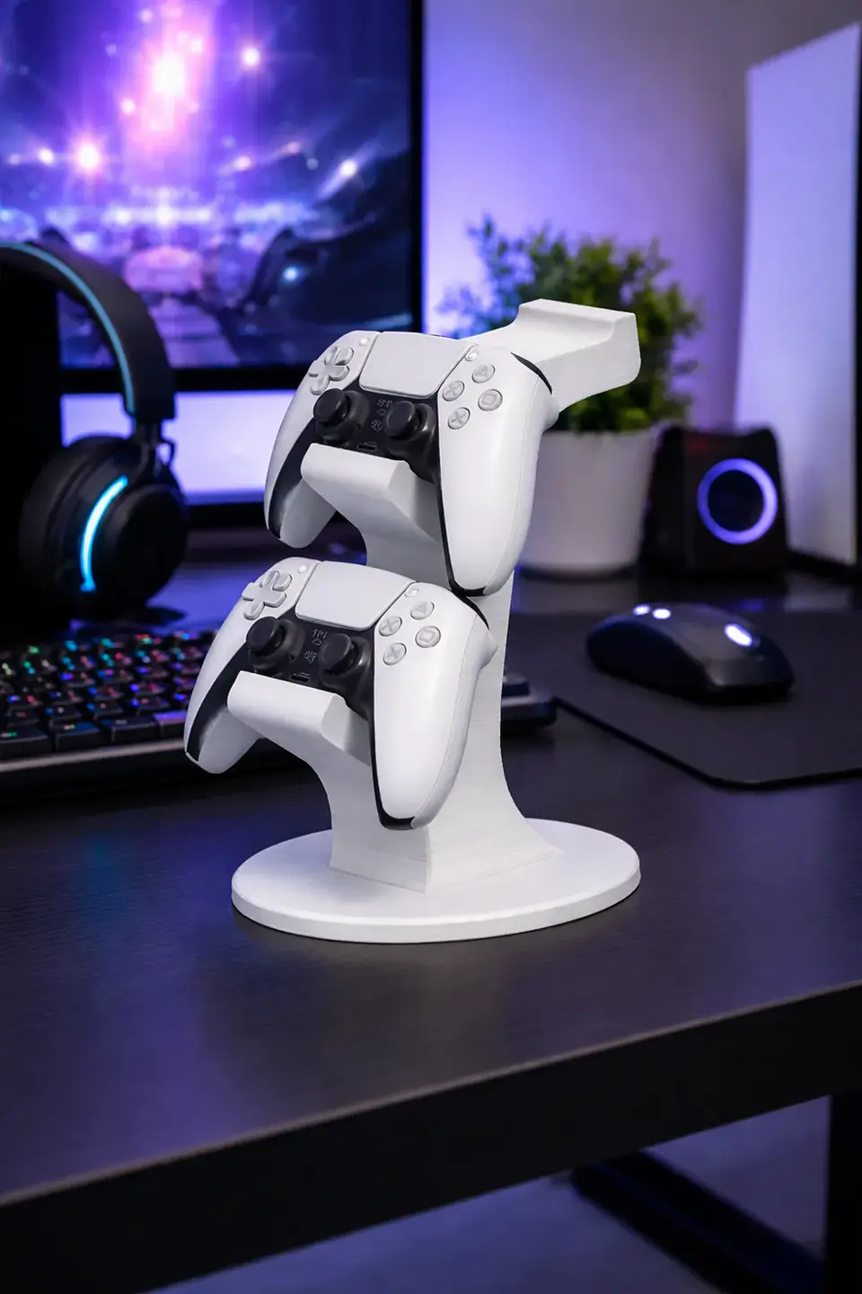Soporte para controles PS5 y auriculares. 1