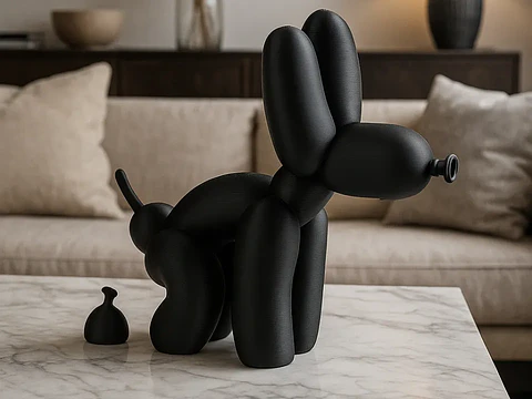 Escultura perro de globo popo! 30cm