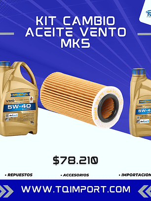 Kit Cambio Aceite Vento MK5