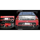 Carbonetics 2001-2007 Mitsubishi Lancer Evolution 7-9 JDM Varis Style Rear Under Diffuser (69cm x 76cm) 5