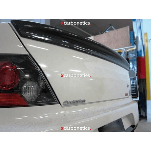 Carbonetics 2001-2007 Mitsubishi Lancer Evolution 7-9 Type-1 Trunk Spoiler (Original spoiler needs to be moved) 2