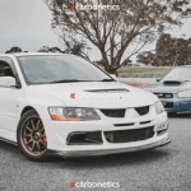 Carbonetics 2003-2005 Mitsubishi Evolution 8 Varis Style Oil Clean Guide & Air Duct (3pcs) 5