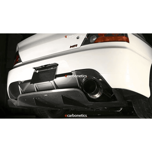 Carbonetics 2006-2007 Mitsubishi Evolution 9 JDM Varis Style Rear Diffuser w/ Side Fins 3