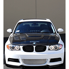 CAPÓ DE FIBRA DE CARBONO ESTILO GTR PARA 2008-2013 BMW E82 1 SERIE / 1M COUPÉ 9