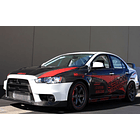 PUERTAS DE FIBRA DE CARBONO PARA MITSUBISHI LANCER / EVO X 2008-2017 - TRASERA 3