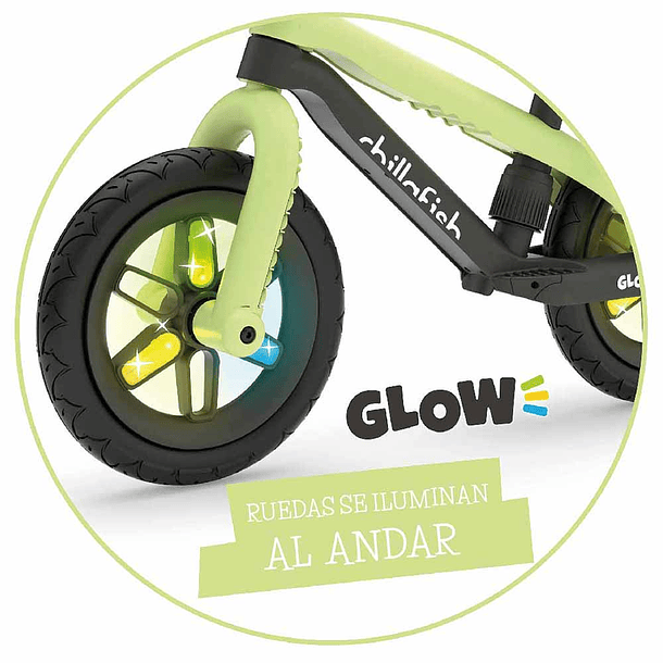 BICICLETA DE APRENDIZAJE BMXIE04 GLOW PISTACHE 5