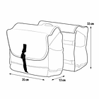 ALFORJA DOBLE URBANA HOOK NEGRA 10