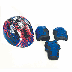 SET PROTECCION Y CASCO HOOK NIÑO - INCLUYE MUÑEQUERA