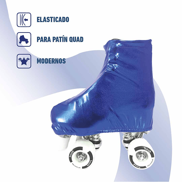 Cubre patines azul brillante