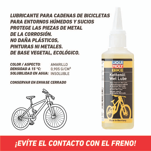 ACEITE PARA CADENA DE BICICLETA 100 ML