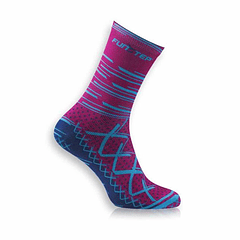 CALCETINES CICLISMO ROSA/AZUL MEDIOS L ( 40-43)