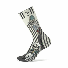 CALCETINES CON DIBUJOS BLANCO ROTO/GRIS XL ( 44-47)