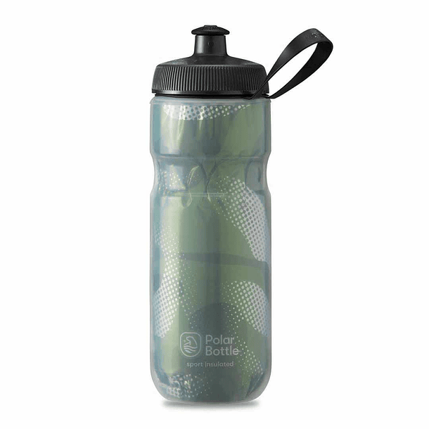 BOTELLA SPORT INSULATED 600ML CONTENDER OLIVE GREEN/SILVER 1