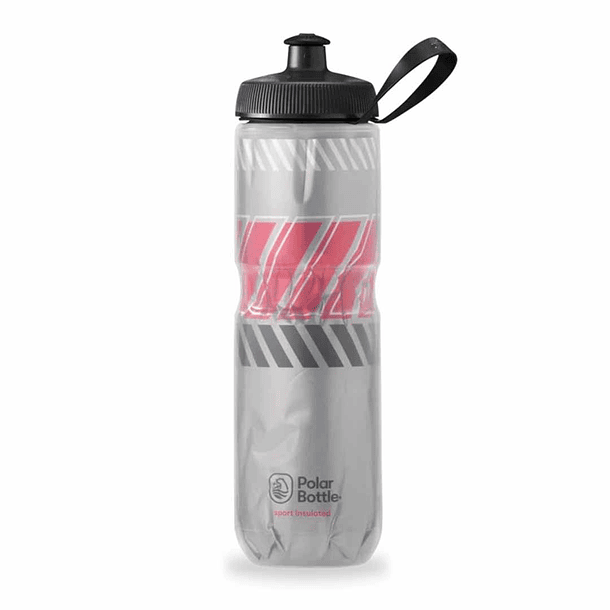 BOTELLA SPORT INSULATED 700ML TEMPO SILVER/RACING RED 1