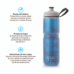 BOTELLA SPORT INSULATED 700ML FLY DYEELECTRIC BLUE