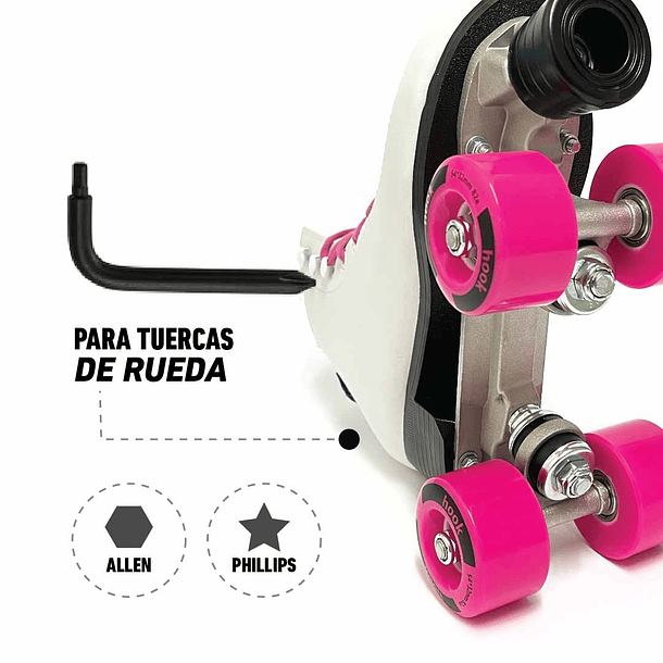 HERRAMIENTA PRO PARA PATINES HOOK /PENNY BLACK 7