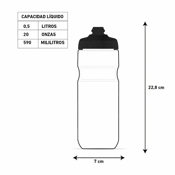 BOTELLA BREAKAWAY INSULATED 600ML BOLT CHARCOAL/SILVER 4