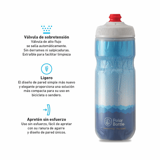 BOTELLA BREAKAWAY INSULATED 600ML RIDGE COBALT BLUE/SILVER 2