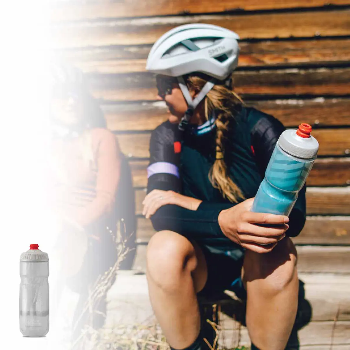 BOTELLA BREAKAWAY INSULATED 600ML RIDGE WHITE/SILVER