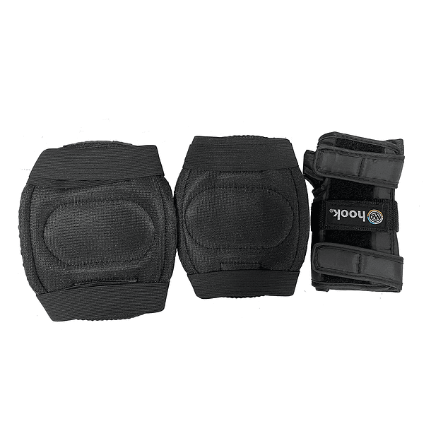 SET DE PROTECCIONES HOOK 405 NEGRA TALLA S 2