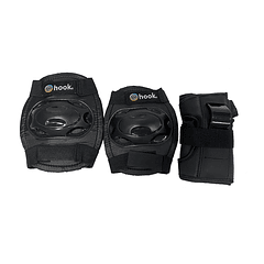 SET DE PROTECCIONES HOOK 405 NEGRA TALLA M