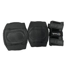 SET DE PROTECCIONES HOOK 405 NEGRA TALLA L