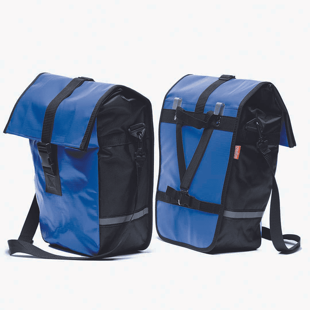 ALFORJA DOBLE IMPERMEABLE AZUL 1