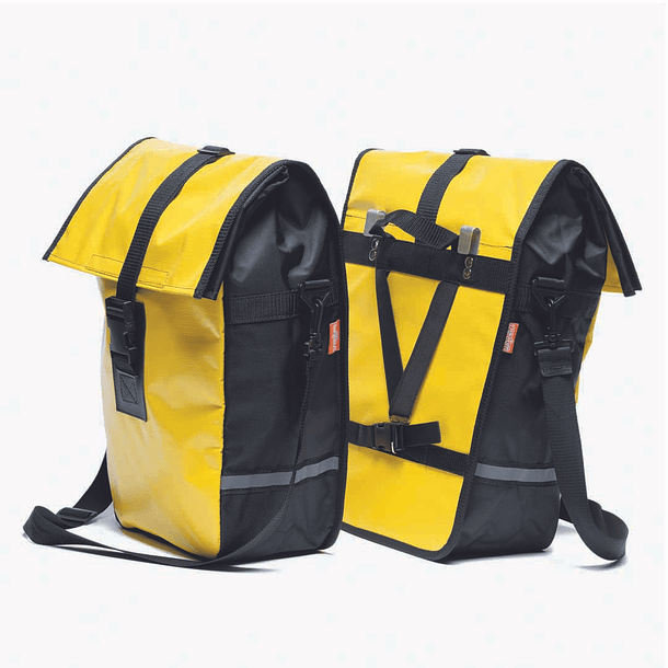 ALFORJA DOBLE IMPERMEABLE AMARILLO 1