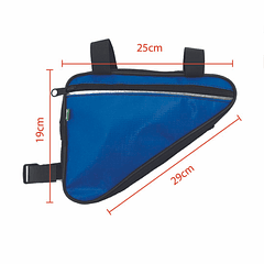 BOLSO TRIÁNGULO IMPERMEABLE DOS POSICIONES AZUL