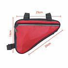 BOLSO TRIÁNGULO IMPERMEABLE DOS POSICIONES ROJO 2