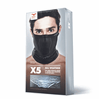 MASCARA DEPORTIVA SLIM-FIT SIN CUELLO REVERSIBLE X5S -NEGRO/ROJO 2