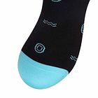 CALCETIN DVA034 BLACK/BLUE 3