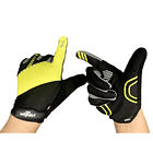 GUANTE LARGO TOUCH ONWHEELS AMARILLO/NEGRO TALLA S 7