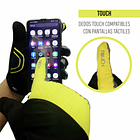 GUANTE LARGO TOUCH ONWHEELS AMARILLO/NEGRO TALLA S 11