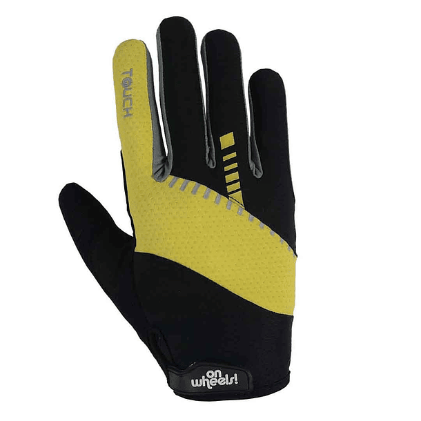 GUANTE LARGO TOUCH ONWHEELS AMARILLO/NEGRO TALLA L 2