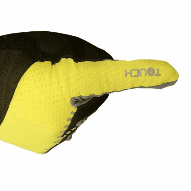 GUANTE LARGO TOUCH ONWHEELS AMARILLO/NEGRO TALLA L 5