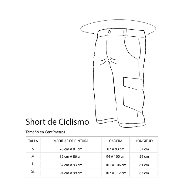 SHORT DE CICLISMO -XL 6