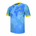 POLERA MANGA CORTA DVJ102 AZUL 2XL 2