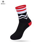 CALCETINES SPANDEX DEPORTIVOS MP007 NEGRO BLANCO ROJO 1