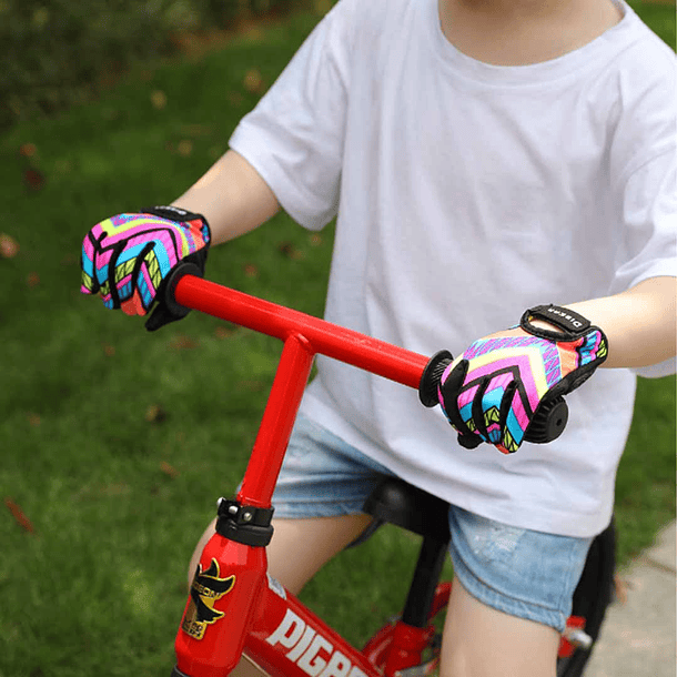 GUANTE KIDS PINK/BLUE MCYCLE S 4