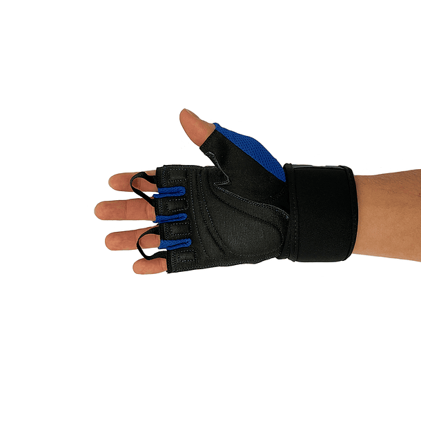 GUANTE MULTISPORT BLACK/BLUE M 5