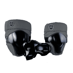 SET DE 3 PROTECCIONES MULTISPORT NUTCASE - CHARCOAL +14 AÑOS