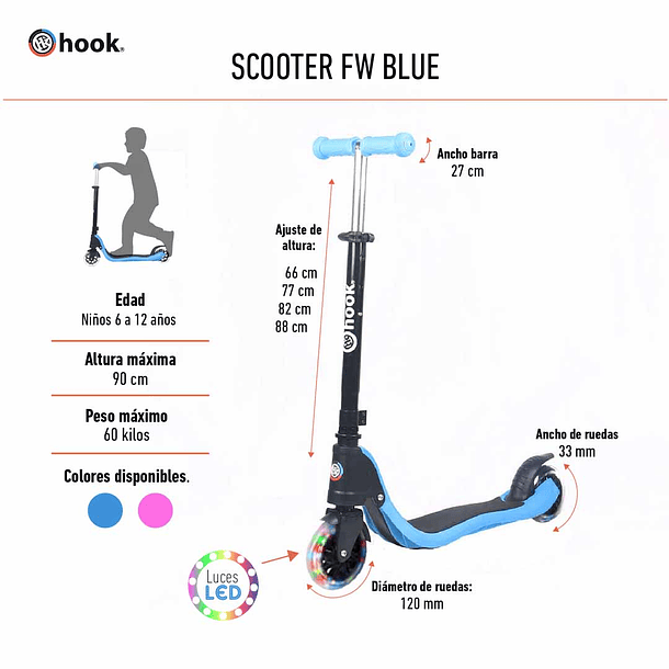 SCOOTER HOOK FW BLUE 5