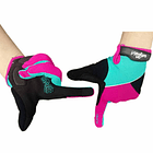 GUANTE LARGO TOUCH ONWHEELS MORADO/VERDE TALLA S 5