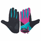 GUANTE LARGO TOUCH ONWHEELS MORADO/VERDE TALLA S 1