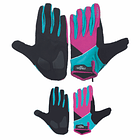 GUANTE LARGO TOUCH ONWHEELS MORADO/VERDE TALLA S 7