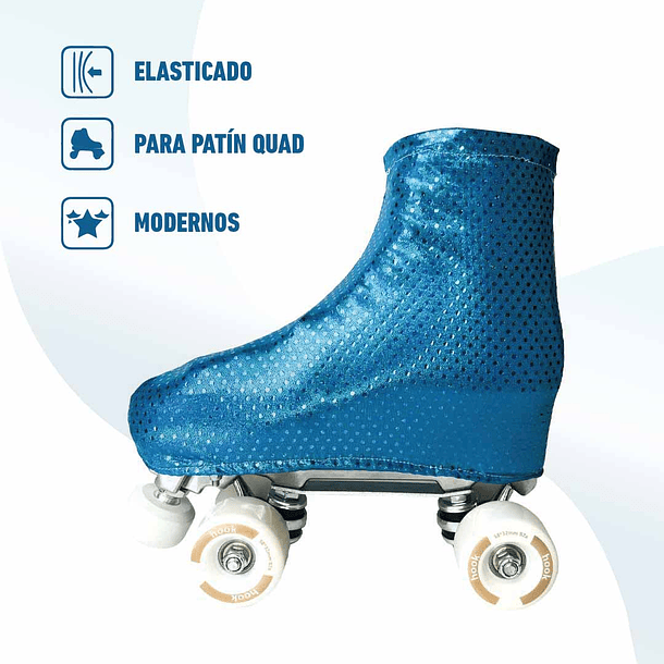 Cubre patines azul brillante