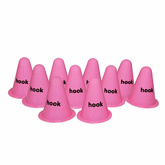 10  CONO  HOOK PARA FREESTYLE SLALOM ROSADO